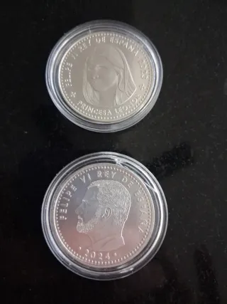 2 Monedas 40€ Felipe VI y Princesa Leonor 2023-202