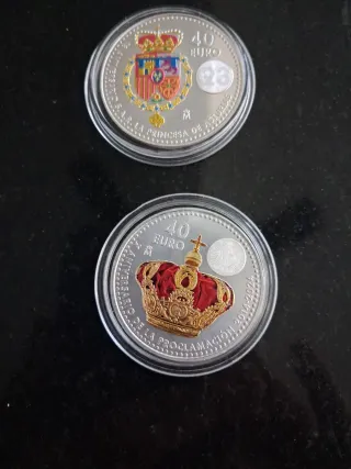 2 Monedas 40€ Felipe VI y Princesa Leonor 2023-202