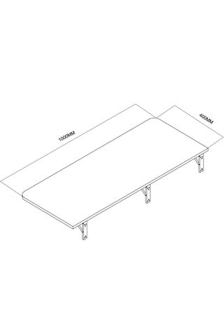 Tavolo Pieghevole a Parete Maclean MC-128 100x40cm