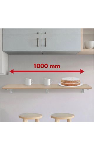 Tavolo Pieghevole a Parete Maclean MC-128 100x40cm