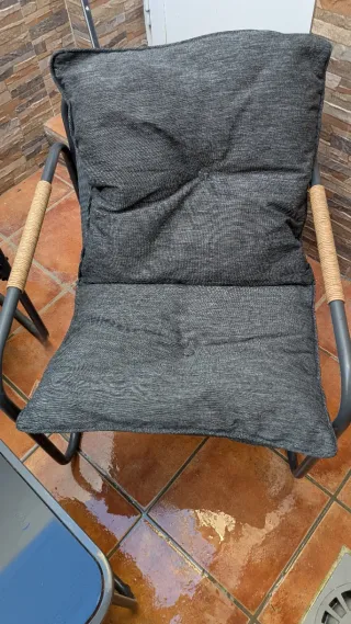 Conjunto de Jardín Gris Como Nuevo