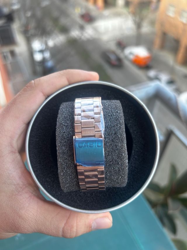 Reloj Casio Rose Gold Cara Bronce