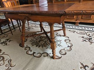 Mesa extensível antiga madeira maciça