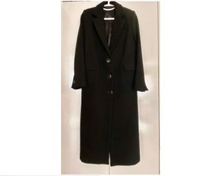 Abrigo Mango Negro Mujer