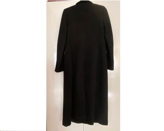 Abrigo Mango Negro Mujer