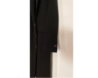 Abrigo Mango Negro Mujer