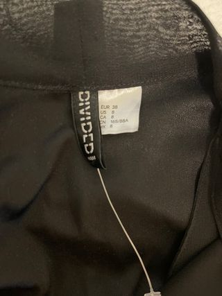 Vestido H&M preto manga comprida