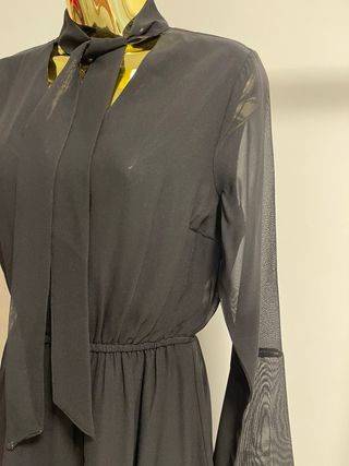 Vestido H&M preto manga comprida