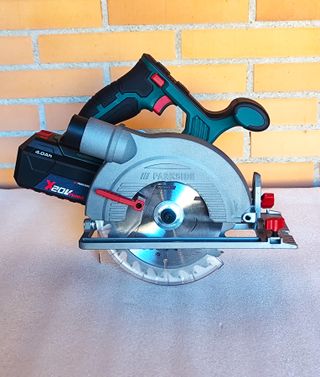 Sierra circular PARKSIDE 20v+Batería 4Ah+Car.+Hoja