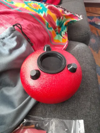 Tambor de lenguas de acero rojo, 16 cm, 11 tonos