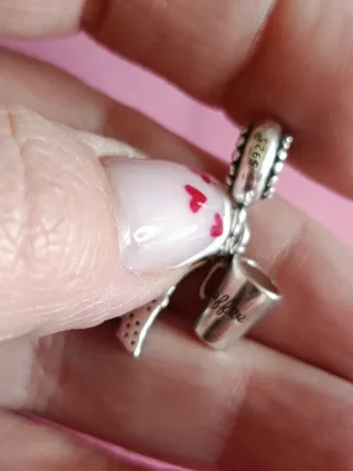 Dije Torre Eiffel y Café Plata