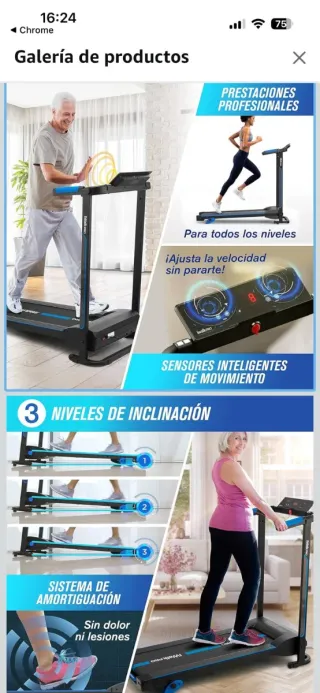 Cinta de Correr Profesional iWalk Pro