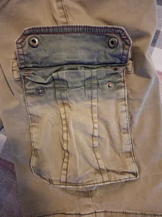 Pantaloncini cargo beige uomo