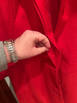 Abrigo Cortefiel Rojo