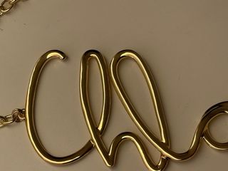 Cintura dorata con nome chloe