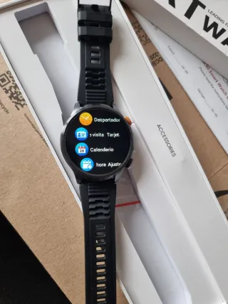 Reloj Inteligente Smartwatch Negro/Plata