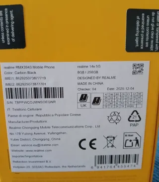 Realme 14x 5G 8GB 256GB Morado
