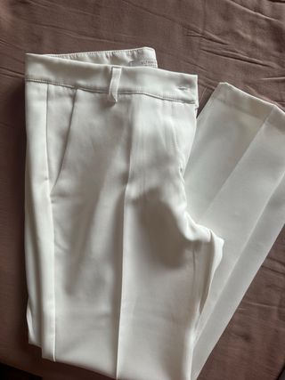 Pantaloni eleganti ALTAMIRA bianchi