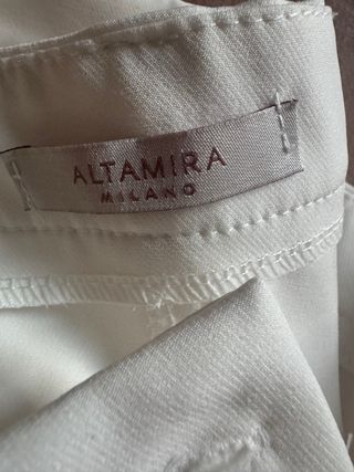 Pantaloni eleganti ALTAMIRA bianchi