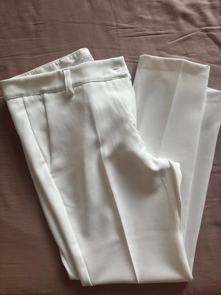 Pantaloni eleganti ALTAMIRA bianchi