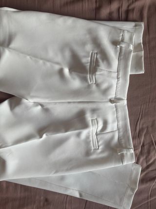 Pantaloni eleganti ALTAMIRA bianchi