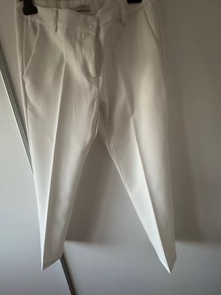 Pantaloni eleganti ALTAMIRA bianchi
