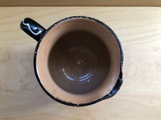 Piccolo vaso in terracotta decorato