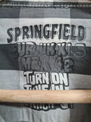 Camisa Springfield cuadros manga corta