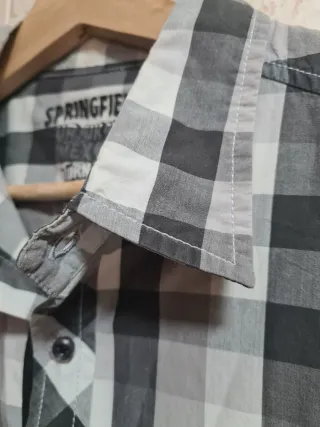 Camisa Springfield cuadros manga corta