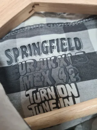 Camisa Springfield cuadros manga corta