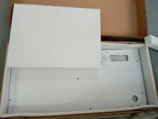 Escritorio Gaming L Blanco con led