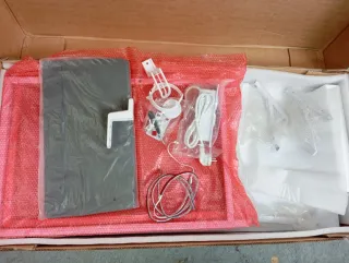 Escritorio Gaming L Blanco con led