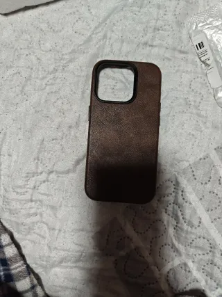 Funda iPhone 15 Pro Cuero Marrón