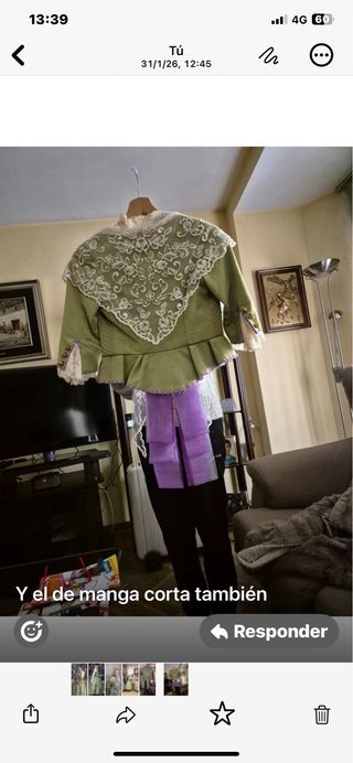 Traje de fallera  Siglo XVll y manga larga