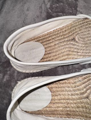 Alpargatas Gucci Beige/Blanco