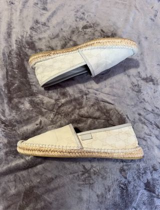 Alpargatas Gucci Beige/Blanco