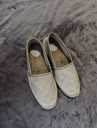 Alpargatas Gucci Beige/Blanco