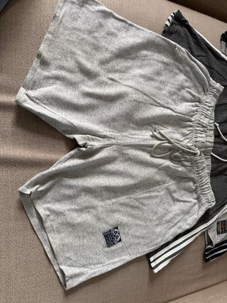 Set 3 Pantaloncini Cotone Grigi