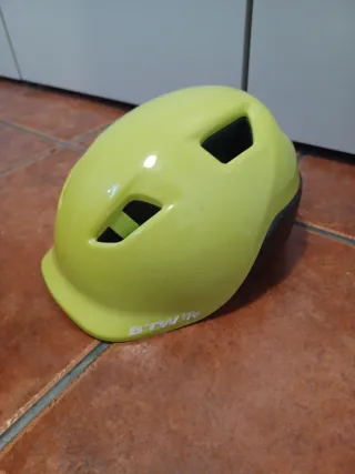 Casco infantil Btwin amarillo