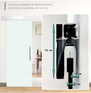 Puerta Corredera Cristal