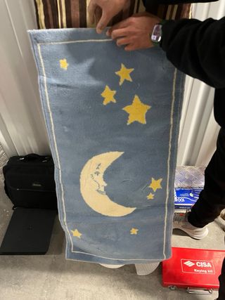 Alfombra infantil luna y estrellas