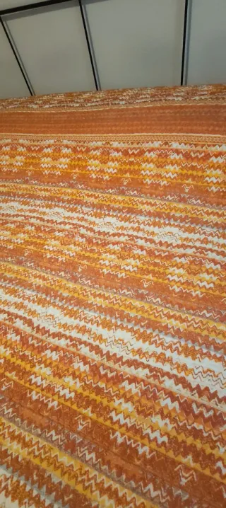 Trapuntino leggero cotone arancione/giallo