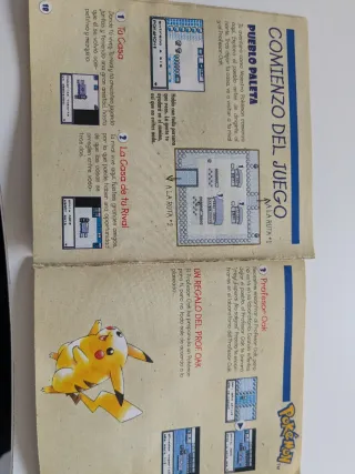 Manual Pokémon Amarillo Game Boy Nintendo