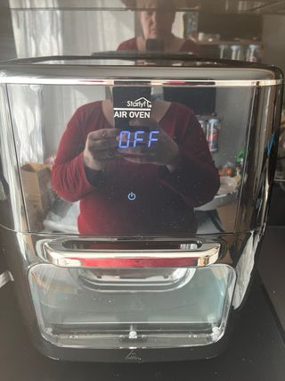 Freidora de aire negra