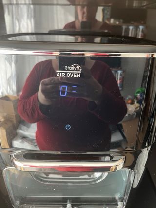 Freidora de aire negra