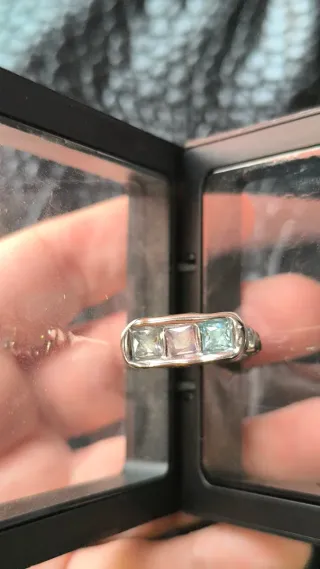 Anillo Acero Inoxidable Circonitas