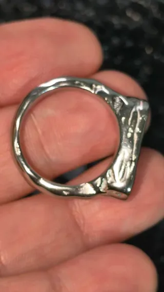 Anillo Acero Inoxidable Circonitas