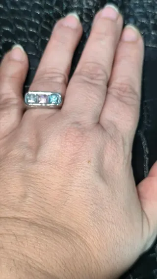 Anillo Acero Inoxidable Circonitas