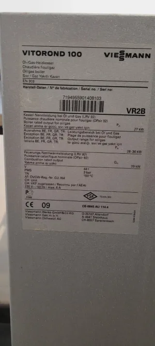 Caldaia Gasolio Viessmann Vitorond 100