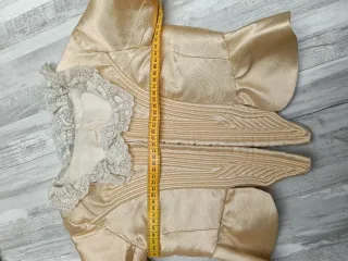 Corpiño fallera niña dorado y blanco